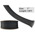 Electriduct ED PET Expandable Braided Sleeving- 1" x 10ft- Purple BS-XO-100-10BP-PL